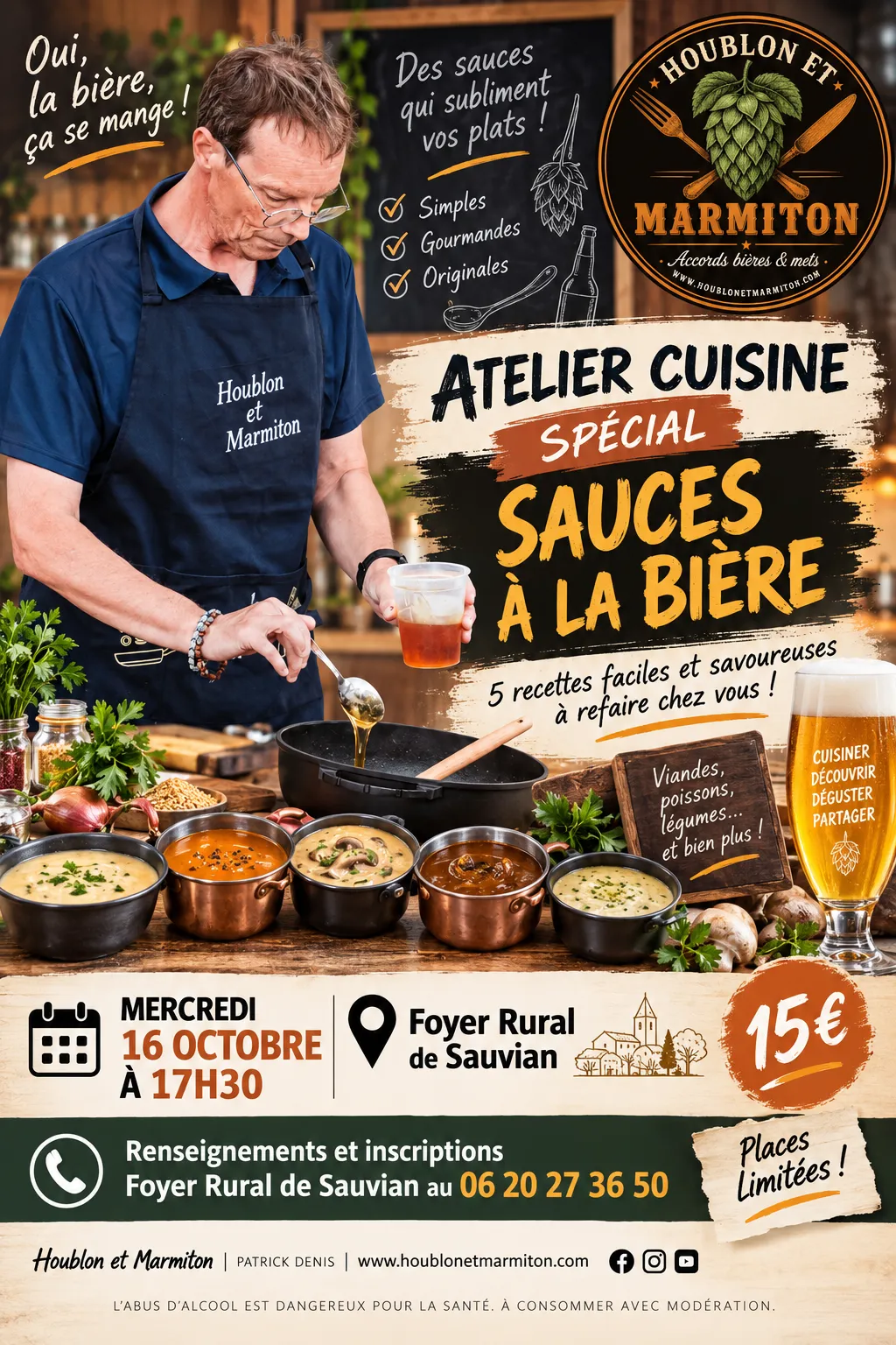 Atelier cuisine — Les sauces à la bière