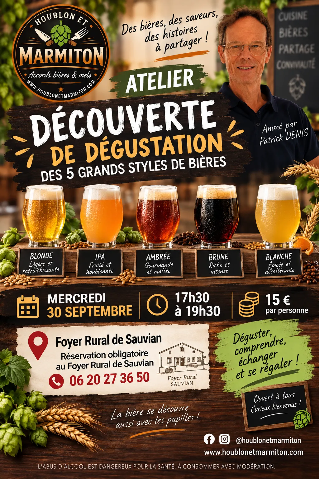 Les bases de la dégustation et les grands styles de bières